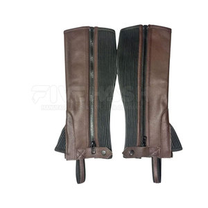 Protectores de Piernas de Cuero para Caballos, con Correa Ajustable, para Entrenamiento al Aire Libre - Product Image 6