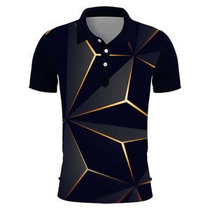 Chemise décontractée pour homme en tissu polaire tricoté, style japonais, couleur unie, avec logo personnalisé imprimé numériquement sur le devant, à manches courtes et boutonnée, vente en gros - Product Image 3