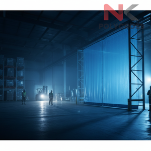 Cortina de PVC Impermeable y Resistente al Fuego para Almacenes de Plantas de Manufactura, Protección Contra Polvo Industrial y Contra la Intemperie - Product Image 6