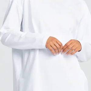 เสื้อยืดผู้หญิงผ้าฝ้ายยืด 100% สีพื้นลำลอง สไตล์ล่าสุด เสื้อยืดผู้หญิงขายส่ง ดีไซน์ล่าสุด เสื้อยืดผู้หญิงแบบเรียบ - Product Image 5