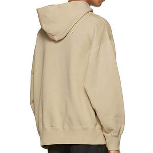 Sudadera con Capucha Extra Grande para Hombre, Color Beige Arena, Sudadera con Capucha de Manga Larga Premium, Estilo Casual y Relajado, Ropa Urbana - Product Image 2
