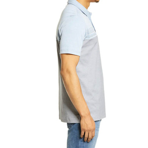 Daizen Star Men's Short Sleeve for Shirt Solid Embroidery Logo Casual Breathable Polyester/Cotton Jersey Fabric Pocket - Product Image 3