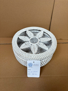 Handwoven Rattan <b>Storage</b> Box With Lid Natural Wicker Organizer Basket Handmade Home <b>Storage</b> <b>Container</b> From Vietnam - Product Image 6