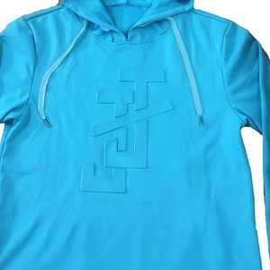 Sweat à capuche JJ Peplum gaufré pour homme – Mélange de coton premium, doux, confortable, élégant, streetwear décontracté – Bleu - Product Image 4