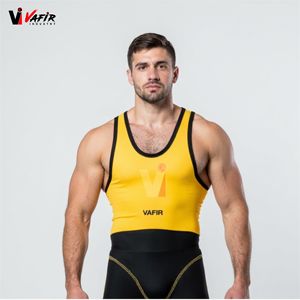 Venta al por mayor de fábrica: Singlet de levantamiento de pesas y lucha libre con diseño personalizado, singlet de powerlifting de tela ligera y ecológica. - Product Image 6