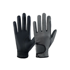 Guantes de equitación de invierno para hombre, de cuero, con dedos completos, antideslizantes, con cierre de tirón, ligeros para máxima comodidad - Product Image 5