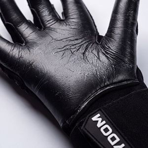 Guantes de portero de fútbol RYDOM, guantes deportivos unisex de cuero con dedos completos, antideslizantes, transpirables, con correa de muñeca ajustable - Product Image 4