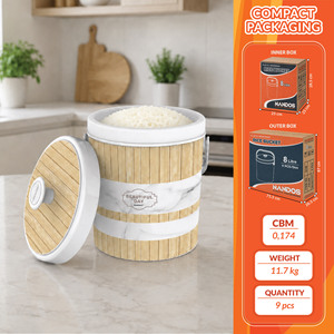 Cubo para Hielo y Arroz Nandos Premium de 8L, Plástico Rosa de Grado Alimenticio, Superficie Resistente a Rayones, Doble Capa Térmica, Ecológico - Product Image 3