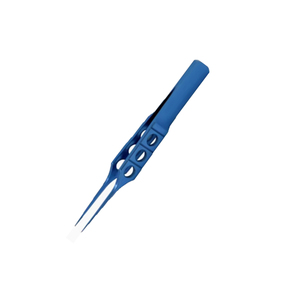 คีมผูกไหม SureMed Instruments รุ่น McPherson แบบตรง เคลือบไทเทเนียมสีน้ำเงิน ขนาด 10 มม. ปากเรียบ สำหรับผูกไหมเบอร์ 8-0 ถึง 11-0 - Product Image 4