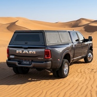 Hardtop 4x4 étanche en alliage d'aluminium et acier pour pick-up, avec support de toit, pour Dodge Ram 2500 2019+ 8.0FT