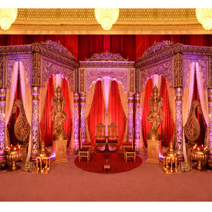 Fiber Wedding <b>Stage</b> Decoration Grand Mugal Style Reception <b>Stage</b> Wedding Decorative <b>Stages</b> Manufacturer California USA - Product Image 1