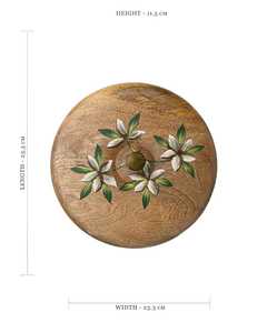 Wooden Hot Pot Casserole Box with Classic Handpainted Design | Eco-Friendly Kitchenware for Home & Restaurant Use - Product Image 5