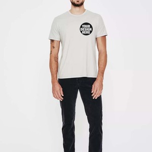 OEM 150GSM 100% Combed <b>Ring</b> Spun Cotton Regular Fit T-Shirt Custom Logo Neck Label <b>Blank</b> Tee T Shirt - Product Image 1