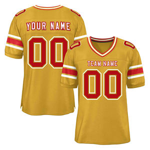 Camiseta de Fútbol Americano para Equipos, Estampada, Tallas Grandes, Personalizada para Adultos, para Práctica, Entrenamiento, Club, Partido, Uniforme Escolar, Corta - Product Image 1