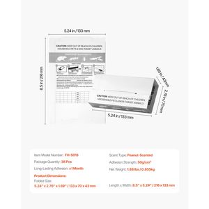 Confezione da 36 Trappole Adesive Pieghevoli per Insetti Profumate all'Arachide, Controllo Parassiti Domestici, Repellenti per Insetti - Product Image 6