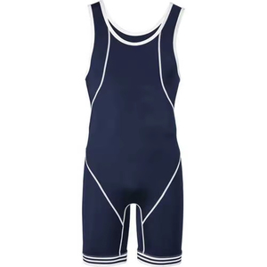 Vêtements de sport compressifs confortables pour l'entraînement et la remise en forme, uniforme de lutte premium pour hommes, justaucorps athlétique extensible - Product Image 1