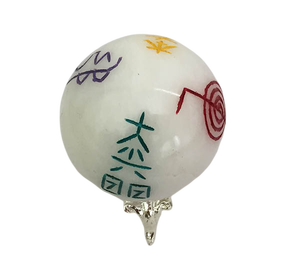 White Agate Chinese Letter Chakra Letter Engraved Handmade Waterproof <b>Sphere</b> Wholesale Natural Globe <b>Ball</b> Crystal <b>Sphere</b> Gujarat - Product Image 1