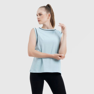 SOLDES D'ÉTÉ Débardeur Femme Sans Manches Décontracté Léger Vêtements d'Été Couleurs Personnalisées Tailles Logo OEM Vente en Gros Fabrication - Product Image 5