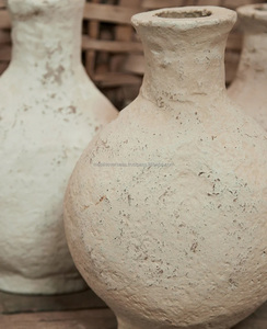 Jarrón de Papel Maché Hecho a Mano 100% Premium, Diseño Art Deco, 5x10 Pulgadas, Decoración de Mesa, Centro de Mesa para Sala de Estar - Product Image 6