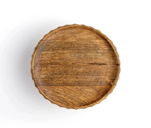 Soporte para Pastel de Madera de Mango Tallado a Mano – Base Rústica Estilo Granja para Servir Postres - Product Image 5