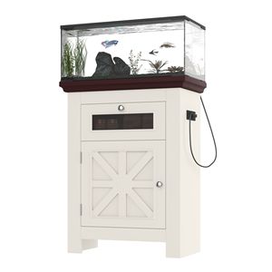 Mobiletto per Acquario da 10-15 Galloni con Cassetto e Prese Elettriche, Capacità 198 LBS, Design a Grotta, Imballato - Product Image 4
