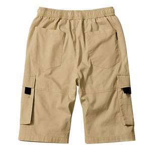 Short Cargo Respirant Décontracté pour Homme 100% Toile de Coton Motif Solide Séchage Rapide Entraînements Mode - Product Image 2