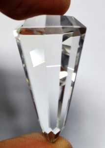 Prisma de Cristal 37x20mm al por Mayor, Cristales en Forma de Torre, Puntas de Prisma de Cristal para Fengshui y Otras Artesanías de Cristal - Product Image 5