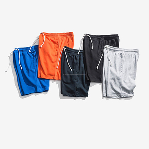 Pantalones cortos de algodón lisos personalizados para hombres y mujeres, ropa de calle informal con cordón en la cintura, ajuste holgado, cómodos, suaves y coloridos, pantalones de Salón de verano - Product Image 2