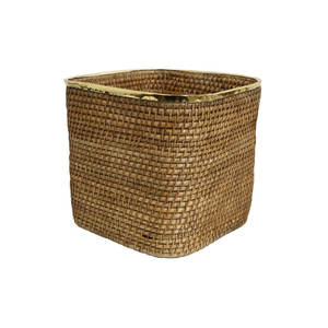 Panier de rangement décoratif en osier Décoration d'intérieur Panier tissé en rotin d'organisation - Product Image 2