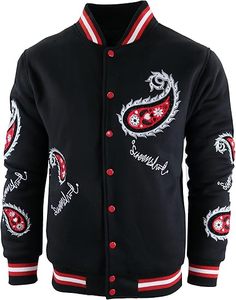 Chaqueta Clásica Americana Tipo Letterman para Mujer – Chaqueta Bomber Varsity Premium con Diseño Bordado, Tela Cálida, Corte Relajado, Elegante - Product Image 1