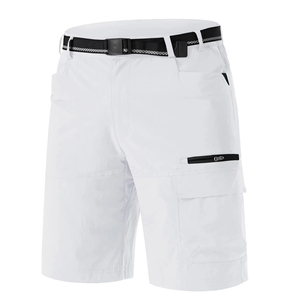 Men's Summer Casual Tactical Cargo <b>Shorts</b> Quick-dry <b>Polyester</b>/cotton Canvas Lightweight Knitted Design Mid-waist Zipper Fly - Product Image 5