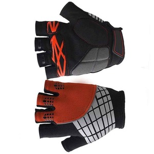 Gants de vélo sportifs à longueur de poignet, en polyester respirant, sans doublure, pour le cyclisme, utilisation printemps-été, noir, gris, pour hommes - Product Image 6