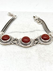 Sunstone <b>Adjustable</b> <b>Bracelet</b> Handmade Gemstone Jewelry Elegant Women Gift Wholesale Supplier - Product Image 2