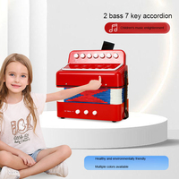 Starway Hot Selling 7 Button 2 Bass Abs Material Register Accordion Gift for Beginners of Stage Performance for Kids