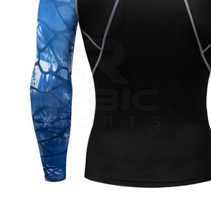 Modern <b>Athletic</b> Style Printed Sublimation Rash Guard Moisture Control Flexible Material Custom Branding Available - Product Image 3