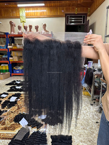 ผมต่อแบบตรงหยักศกสำหรับผู้หญิงผิวดำ, ผมตรงคุณภาพสูงทรงยาวระดับไหล่, เกรด 12A ผมต่อเวียดนาม - Product Image 4