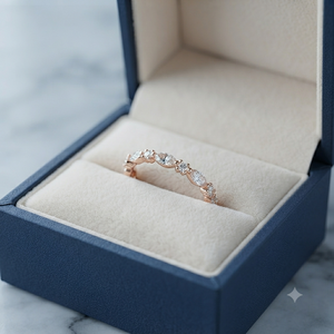 Bague de fiançailles et de mariage personnalisée pour femme SHRAMAN, plaquée or 10 carats, avec moissanite ovale taillée sur mesure et sertie à griffes, style tendance - Product Image 5