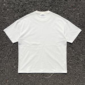 T-shirt oversize pour femme, col rond, coupe ample, avec broderie effet vieilli - Product Image 2