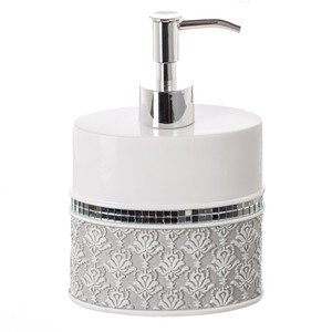 ที่จ่ายสบู่หรูหราฝังมุกสำหรับขายส่ง - หัวปั๊มโครเมียม - Product Image 6