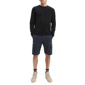 Shorts Cargo Décontractés pour Hommes de Qualité Supérieure, 100% Coton, Motif Uni, Respirants, Durables, Personnalisables sur le Côté, Idéaux pour l'Été - Product Image 4