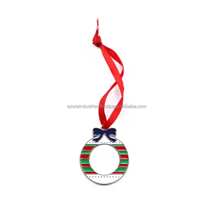 Metal Navidad Adornos de metal Regalos de Navidad Forma Linda Decoración colgante con cuatro formas - Product Image 4