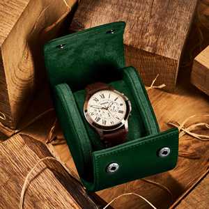 Estuche de Alta Calidad para Reloj de Una Sola Pieza, Hecho a Mano con Cuero Genuino de Vaca de Grano Completo, Estuche de Almacenamiento Duradero para Hombre, Ideal para Regalo - Product Image 5