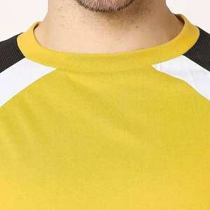 Camisetas casuales de color liso con logo personalizado para hombre, ropa a granel en stock, pacas de ropa variada, camiseta Ringer hecha en Pakistán - Product Image 2