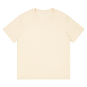 เสื้อยืดคอตตอนหนาน้ำหนักมากสำหรับผู้ชาย แบบสตรีทสไตล์ ทรงหลวม คอกลม ไม่ยับง่าย แขนสั้น รับผลิตตามแบบ OEM - Product Image 2