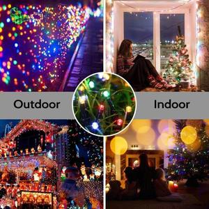 Guirlande lumineuse solaire LED blanche chaude étanche IP65 pour fêtes et décorations extérieures de Noël – Cadeau idéal – Vente chaude - Product Image 4