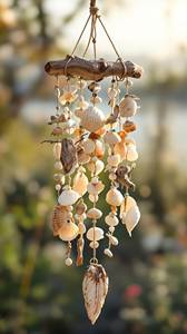 Luxury Handmade Seashell <b>Wind</b> <b>Chime</b> Natural Shell Hanging Decor for Coastal Home Garden Resort Wedding Wholesale Vietnam - Product Image 5