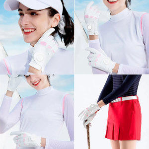 ถุงมือกอล์ฟหนังแกะ Cabretta แท้ 100% รุ่นใหม่ปี 2026 โลโก้สั่งทำได้ ขายดี นุ่มพิเศษ ระบายอากาศได้ดี สีขาวล้วน พรีเมียม - Product Image 5