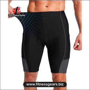 High Performance Eco-Friendly Breathable Spandex/Polyester <b>Cycling</b> <b>Shorts</b> Customizable Options Men-Padded Comfort Quick Dry - Product Image 1