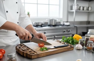 เขียงไม้มะฮอกกานีแกะสลักลายประณีต งานแฮนด์เมด ดีไซน์กรอบตกแต่งอย่างสวยงาม หนา ทนทาน ปลอดภัยสำหรับอาหาร เขียงเสิร์ฟระดับพรีเมียม - Product Image 6