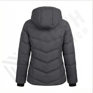 Chaqueta Acolchada Unisex para Hombre y Mujer, Chaqueta Larga de Lona Transpirable e Impermeable, Cuello Redondo, Talla Grande, Estilo Motero de Invierno - Product Image 3